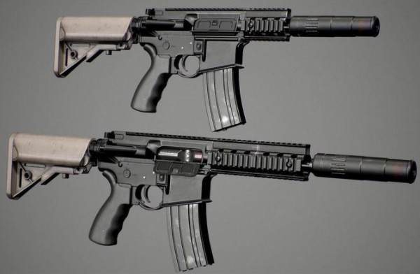 AR-15步枪 - 3D模型插图1