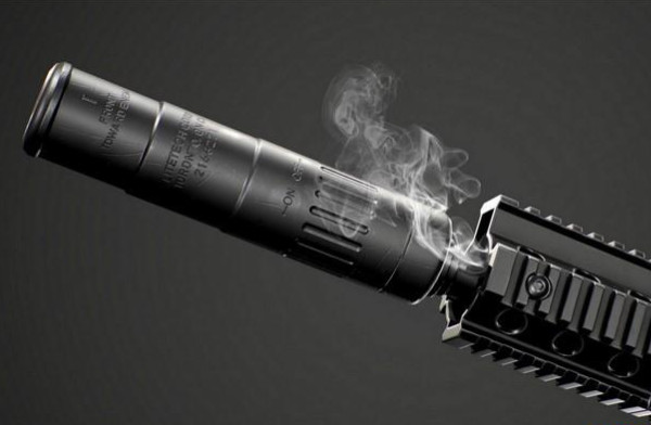 AR-15步枪 - 3D模型插图