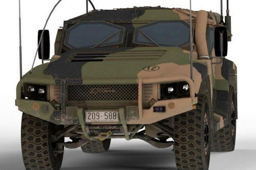 Hawkei防护军用车辆–3D模型插图