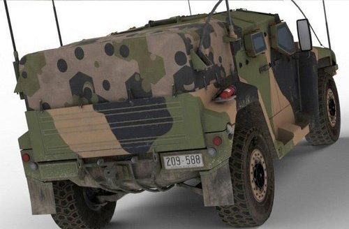Hawkei防护军用车辆–3D模型插图1