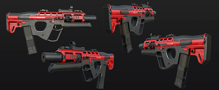 高质量冲锋枪CG模型下载插图