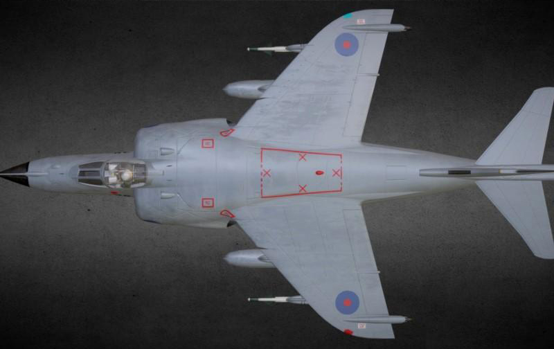 鹞式战斗机Sea_Harrier_FRS1– 3D模型插图1