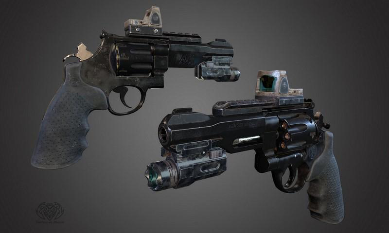 手枪SW 357 Magnum – 3D Model插图