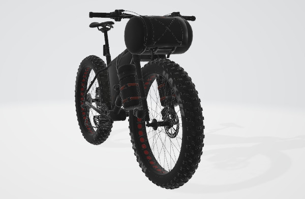 大轮胎自行车Fat Bike 3d Model Monster Bicycle插图1