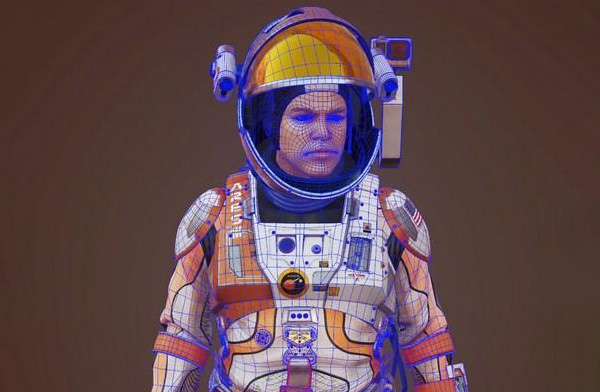 火星宇航员太空服工作人员The Martian 3D Model插图