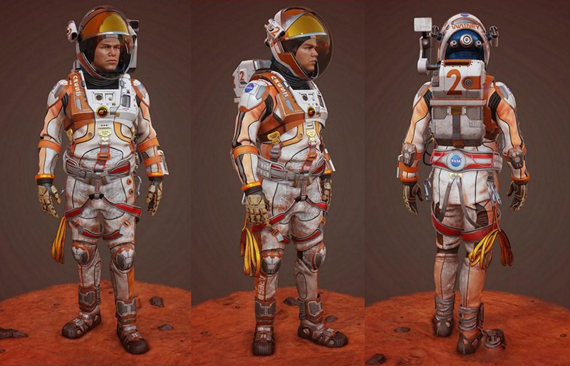 火星宇航员太空服工作人员The Martian 3D Model插图1