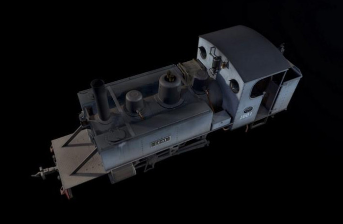第一次世界大战-内燃机车、蒸汽机车 – 3D模型插图3