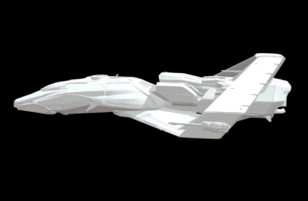 THE 315P科幻战舰宇宙飞船飞机CG模型插图2