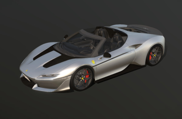 法拉利J50超级跑车3d模型插图1