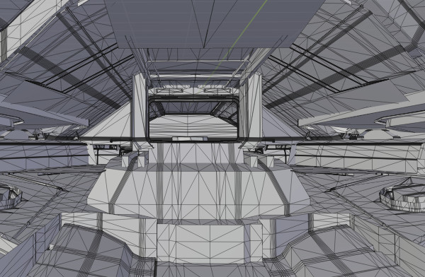 “宙斯盾动力鹦鹉螺”战术布雷舰科幻宇宙飞船CG模型插图1