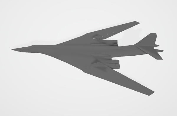 俄罗斯tupolev-tu-160-blackjack白天鹅轰炸机CG模型插图1