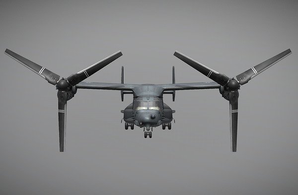 V-22 鱼鹰双旋翼战斗机CG模型插图3