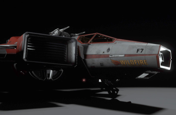 未来战争-科幻舰载机F7C大黄蜂野火战斗机3d模型插图3