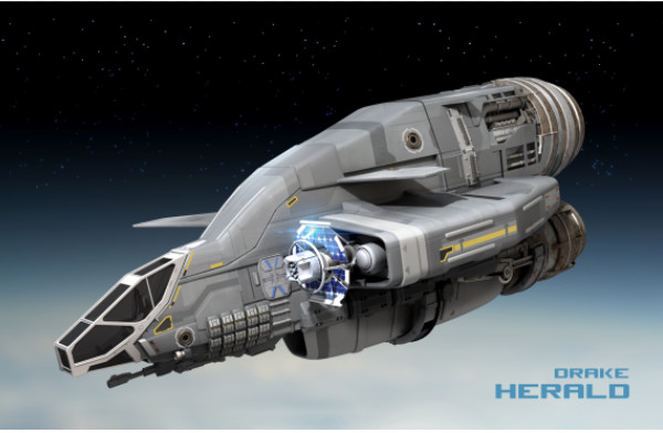 飞船上的小型装甲战舰飞机THE HERALD模型插图4