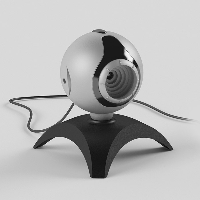 Webcam网络摄像头3d模型插图