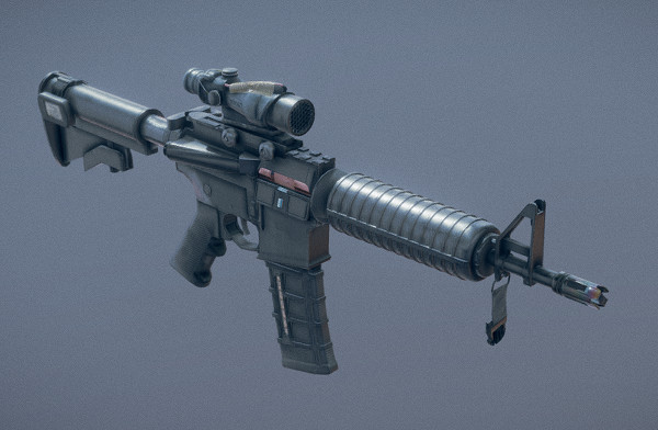 AR-15式步枪3d模型插图