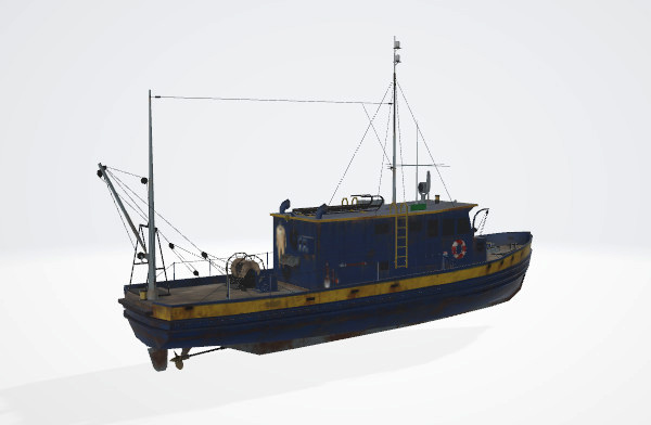 小渔船 捕渔船 小木船 渔船 小快艇 轮船 小快船 模型插图1