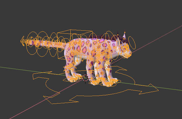 非洲野狗 鬣狗 猎豹blender绑定角色模型插图
