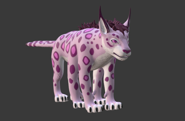 非洲野狗 鬣狗 猎豹blender绑定角色模型插图2