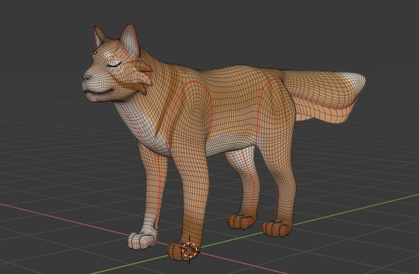 狼 狐狸 松鼠 blender动物模型下载插图2