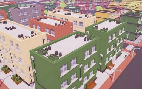 低多边形城市建筑道具unity3D模型插图1