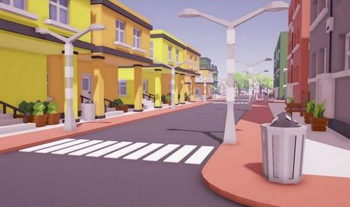 低多边形城市建筑道具unity3D模型插图2