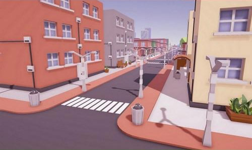低多边形城市建筑道具unity3D模型插图3