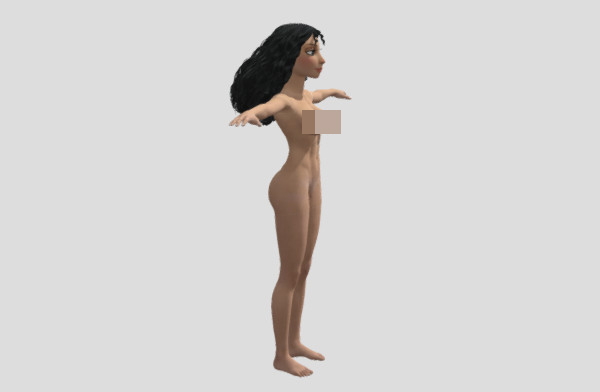 母亲戈蒂尔裸体人物模型插图1