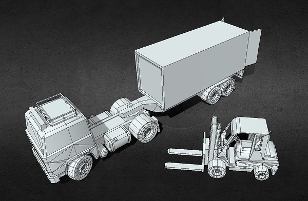 卡车、拖车和叉车插图1