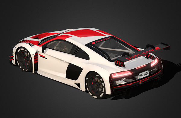 奥迪R8 LMS GT3超级赛车跑车3d模型插图2