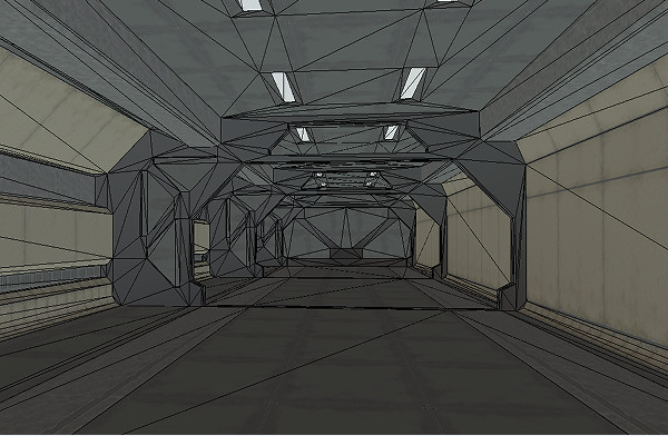 地下城隧道快速路通道3d室内模型插图1
