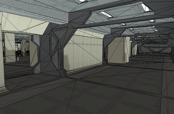 地下城隧道快速路通道3d室内模型插图