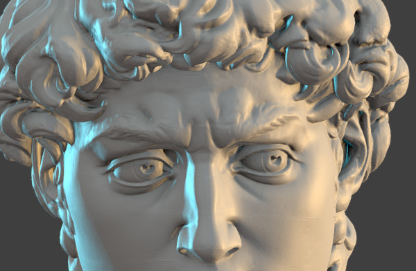 米开朗基罗的大卫雕像OBJ模型插图2