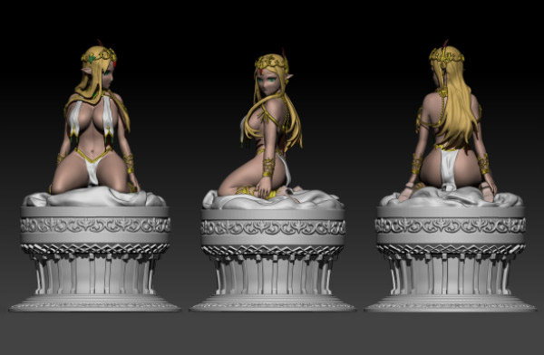 Venus维纳斯-爱与美的女神雕像3d打印模型插图