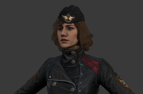 《使命召唤手游》女军官次世代3d游戏模型插图