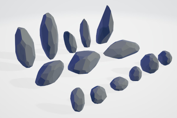 low poly岩石模型合计插图