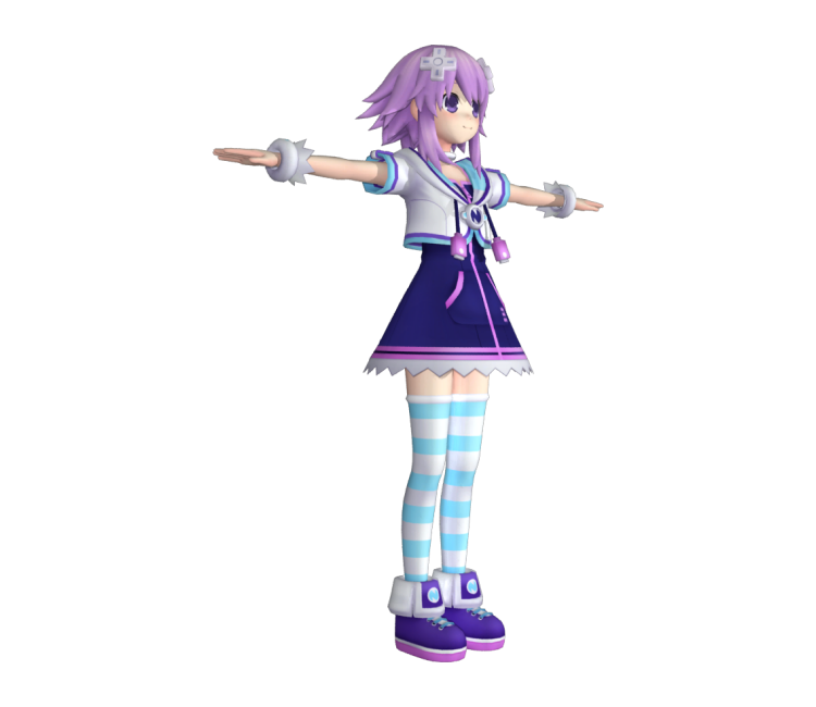 海王星ネプテューヌ Neputyūnu美少女3d模型插图