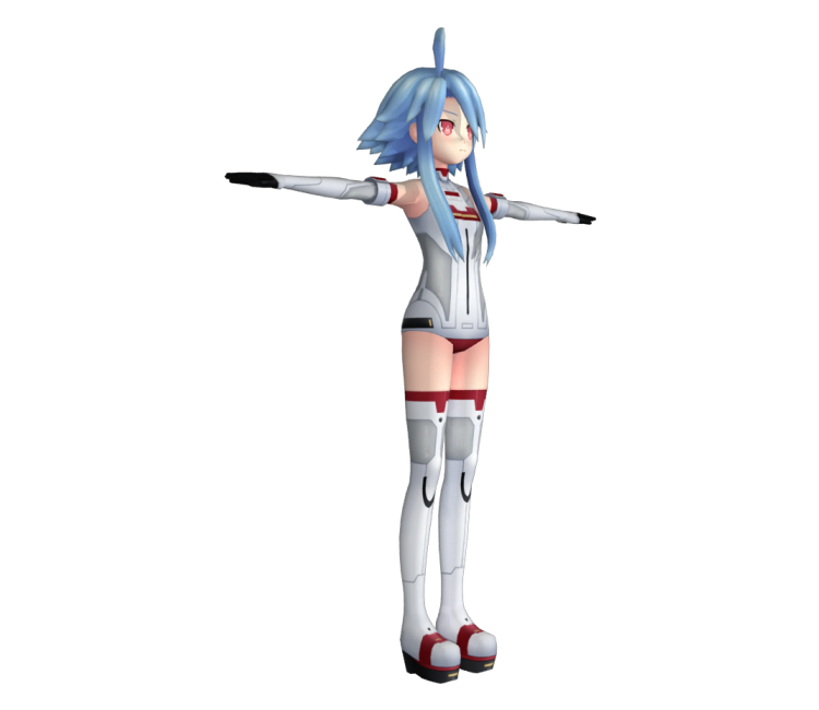 海王星ネプテューヌ WhiteHeart美少女3d模型插图