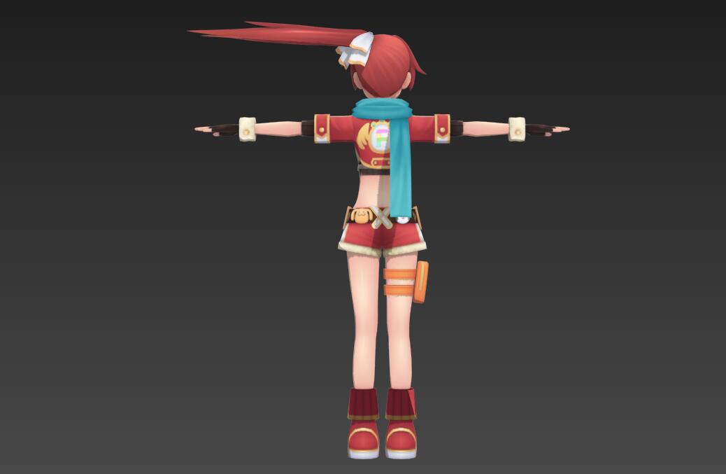 海王星ネプテューヌ美少女战士FalcomYoung 3d模型插图1