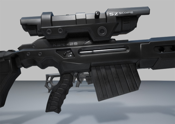 raw-狙击手步枪-ksr-29-3d模型插图1