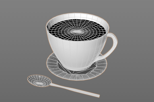 咖啡c4d模型，需要插件插图1