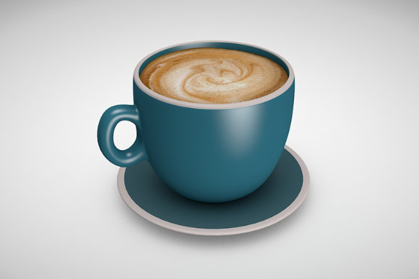 Coffee Cup 咖啡C4d模型下载插图