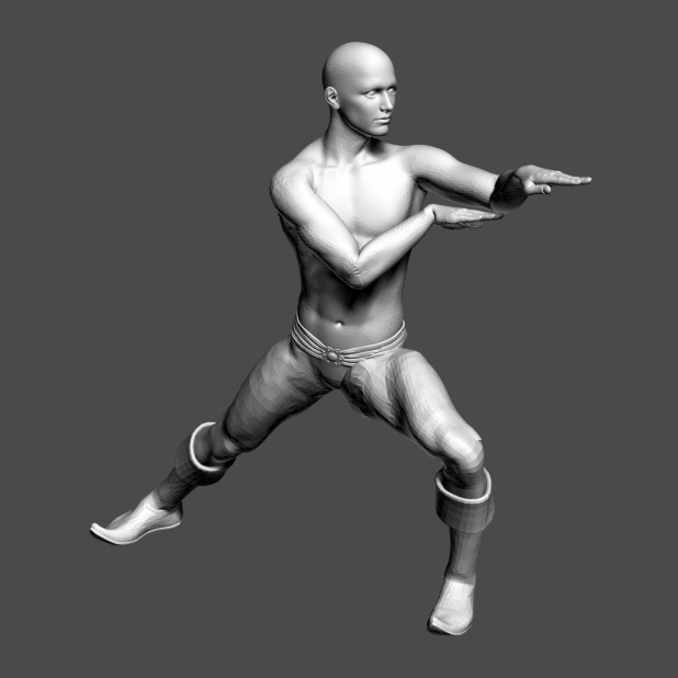 3DMAX模型-武术姿势动作pose模型下载插图1