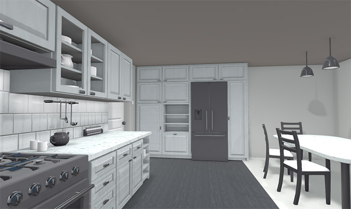 开放式厨房室内精品模型下载插图3