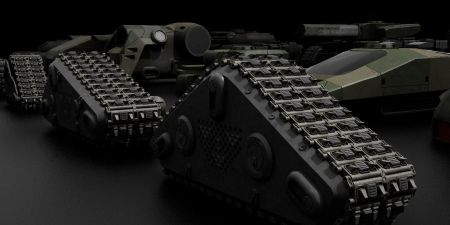 K048交通工具：坦克Kitbash3D-Vehicles：Tanks插图5