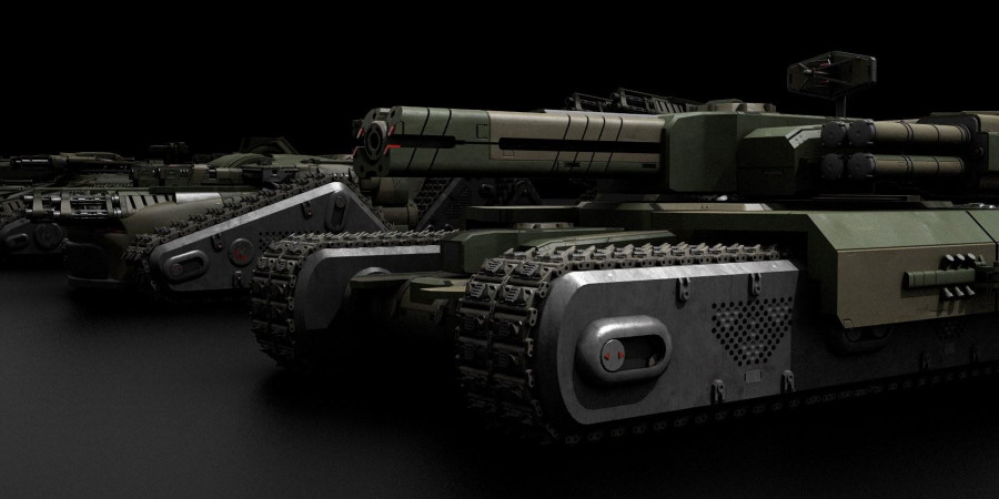 K048交通工具：坦克Kitbash3D-Vehicles：Tanks插图2