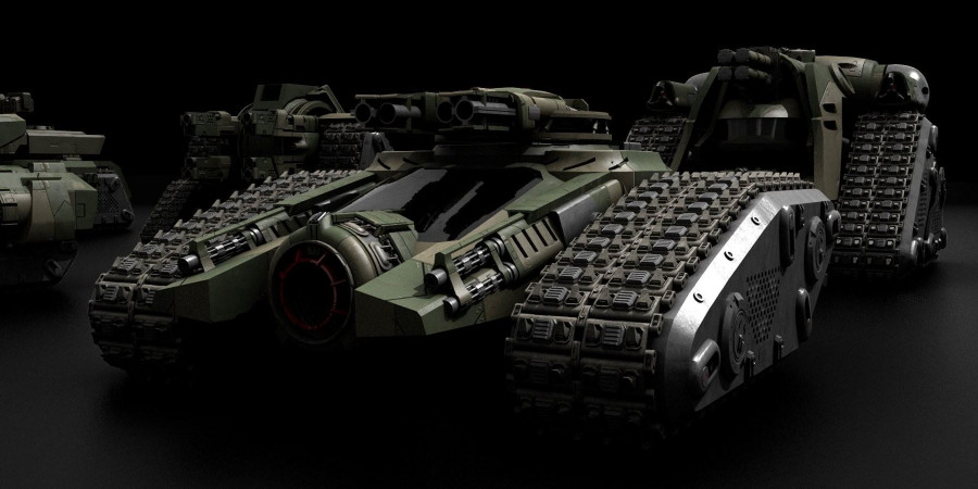 K048交通工具：坦克Kitbash3D-Vehicles：Tanks插图4