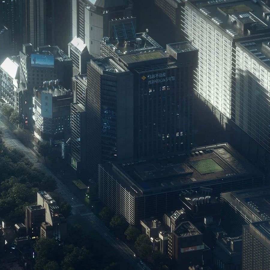 K038新东京建筑城市高楼大厦建筑3d模型Kitbash3D – Neo Tokyo 2插图1