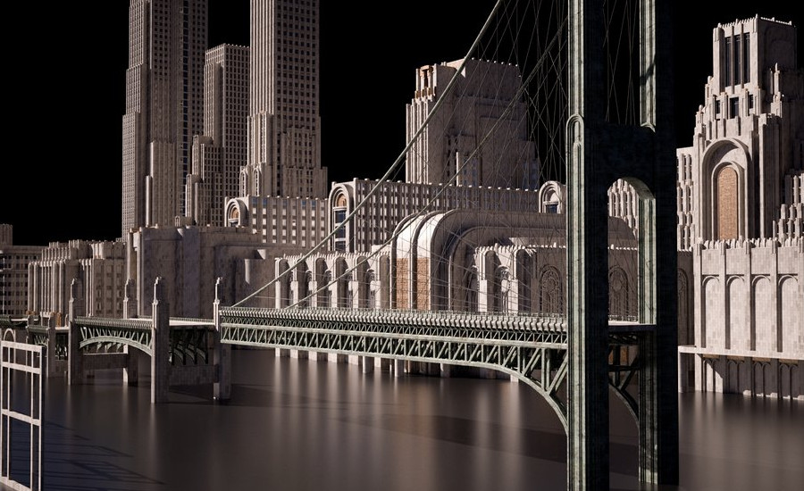 K010欧美建筑景观装饰艺术景观3D模型合集KitBash3D-Art Deco插图2