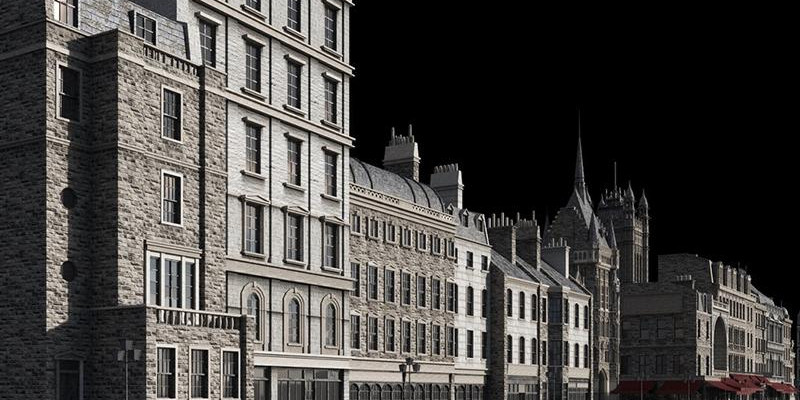 K024维多利亚时代中世纪欧美建筑景观3D模型合集 Kitbash3D – Victorian插图4